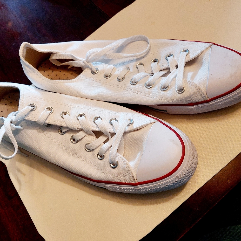 Converse All Star white low top sneakers